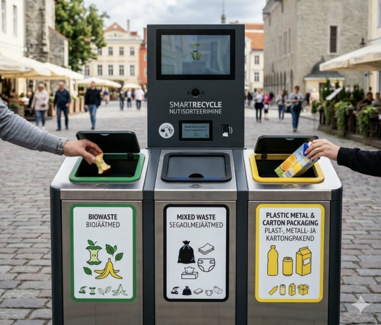 Case Tallinn |​ Smart ​Waste ​Bins ​Improving ​Public ​Cleanliness through ​Data-​Driven ​Solutions